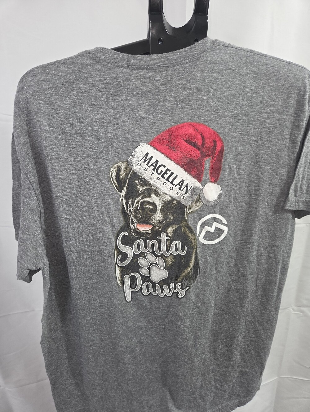 Magellan T-shirt Santa Paws Short Sleeve Size XL